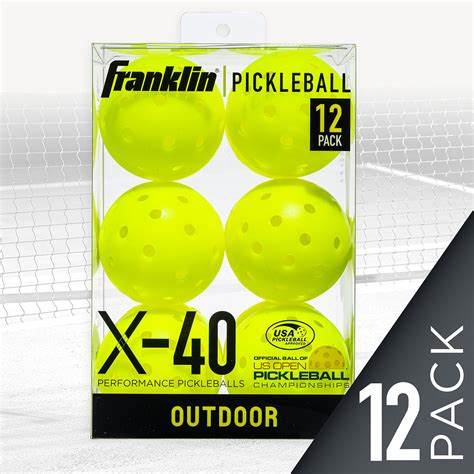FRANKLIN X-40 OUTDOOR-PICKLEBALLS – 12ER-PACK-OPTIK