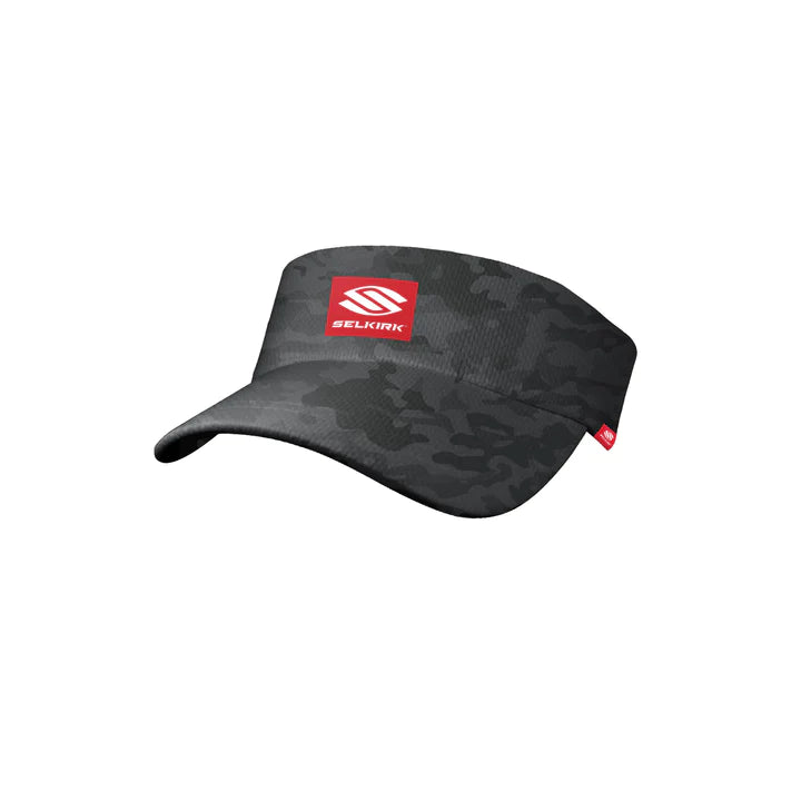 Selkirk Red Label camo Unisex Stretch Performance Visor - Black