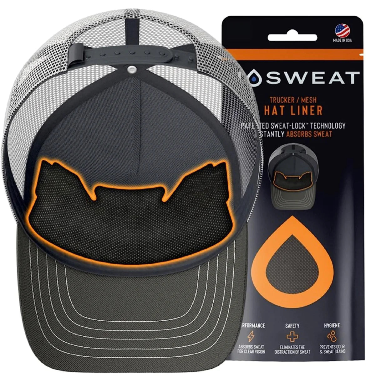 NOSWEAT® PATENTIERTE SWEATLOCK™-FUTTER – TRUCKER-HUT-FUTTER