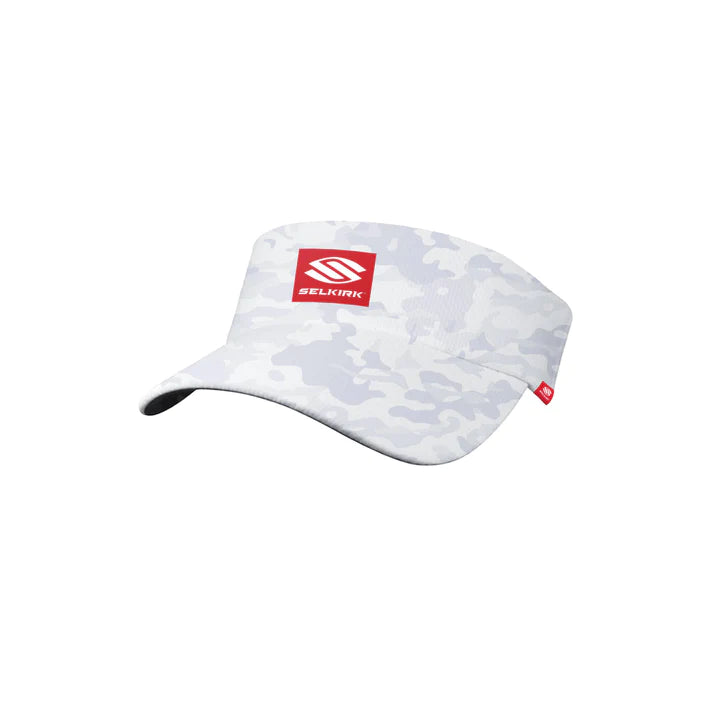 Selkirk Red Label camo Unisex Stretch Performance Visor - White