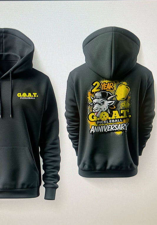GOAT Pickleball 2 Year Anniversary Hoodie - (Pre Order) Available by 22 October
