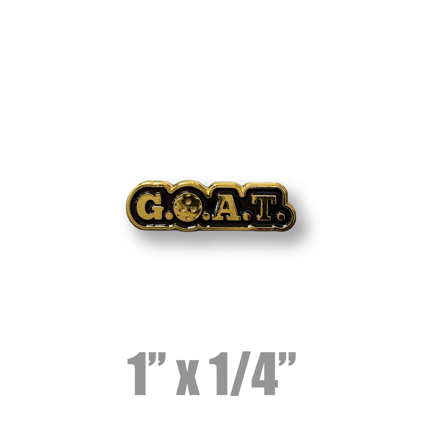 GOAT Pickleball Mini Pin 1 inch x 1/4 inch