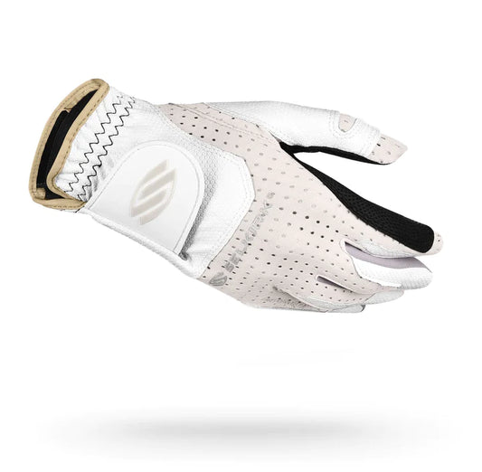 Selkirk Attaktix Premium Leather Palm Coolskin Upper Glove Womens Right - White/Sand