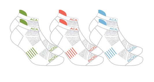 ACACIA socks - Ankle socks set Green/Orange/Blue trim (3 pack)
