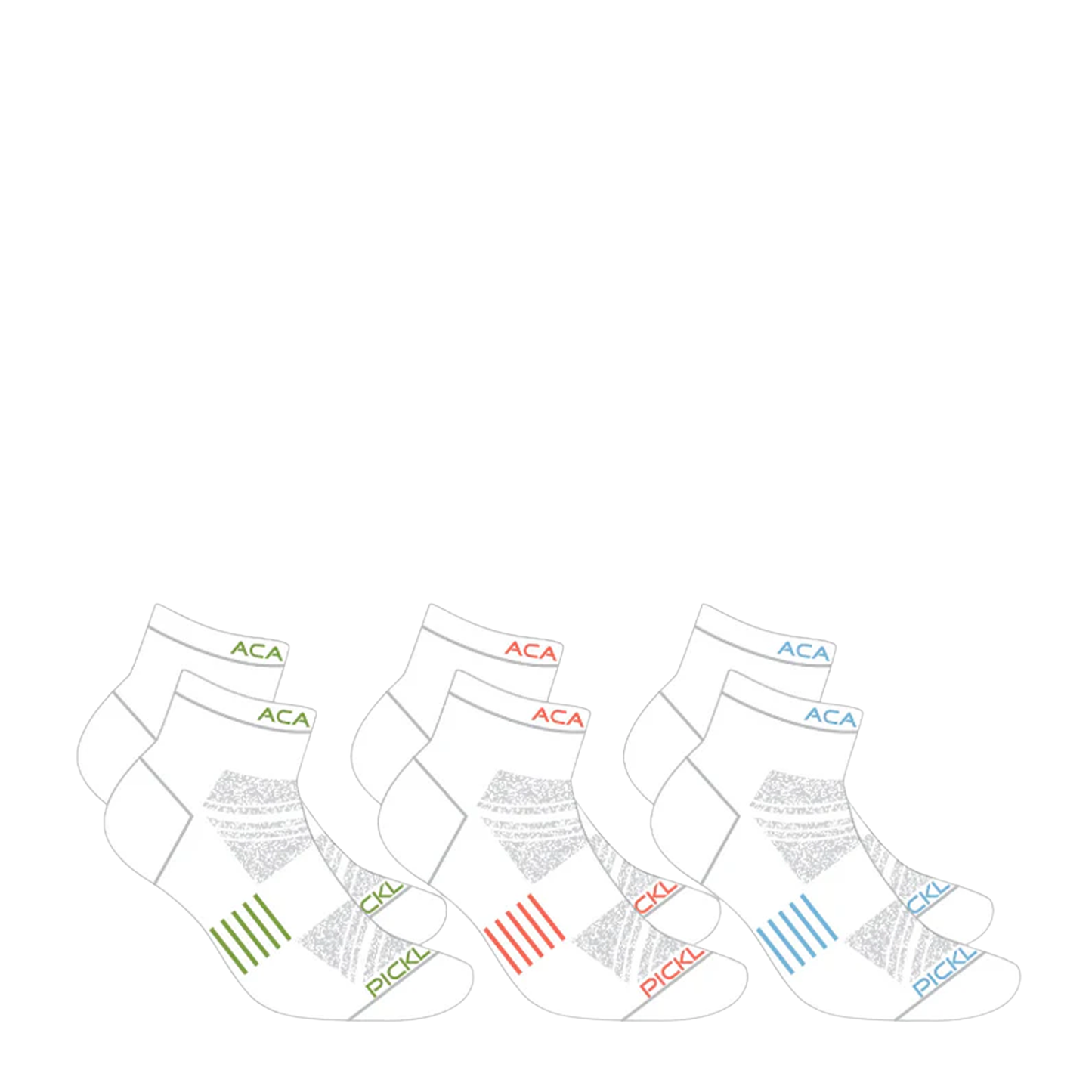ACACIA socks -  1/4 crew socks (3 pack)