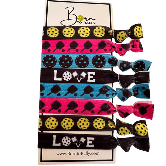 Pickleball Hair ties - 8 pack