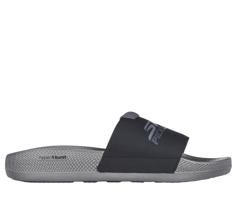 Skechers - HYPER SLIDE men's - Black and Grey